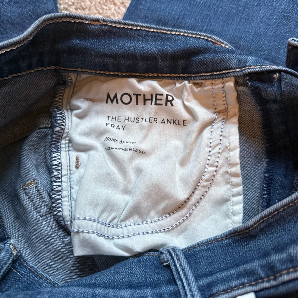 MOTHER Women's Hustler Ankle Fray Jeans Size 27 - Picture 5 of 10